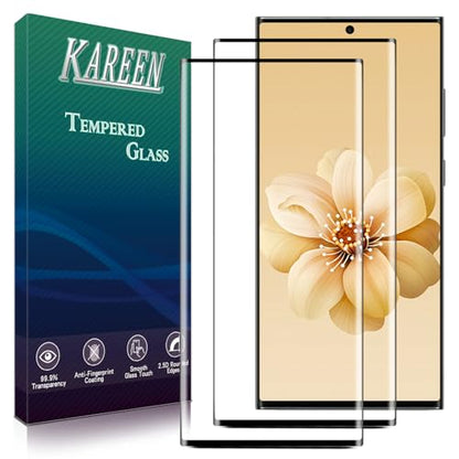 KAREEN Screen Protector for Samsung Galaxy S23 Ultra Tempered Glass Film - size: Samsung S23 Ultra