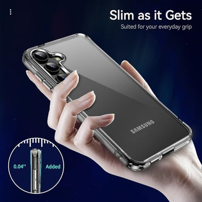 DEERLAMN Clear Phone Case for Samsung Galaxy S23 Plus, Transparent Anti-Scratch Non-Yellowing Ultra Slim Fit Shockproof Drop Protection Phone Cover - size: Samsung Galaxy S23 Plus