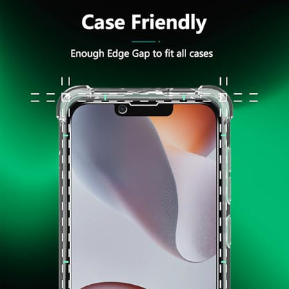 Pokolan 3 Pack Privacy Screen Protector for iPhone 14 Tempered Glass Film - size: iPhone 14