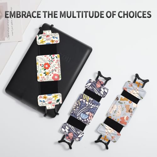 MoKo Soft Hand Strap for 6-8" Kindle eReaders Fire Tablet, Full Flowers - color: Full Screen Flowers, style: Soft Pu Strap