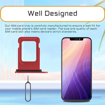 for iPhone 12 Red Single SIM Card Tray Slot Replacement