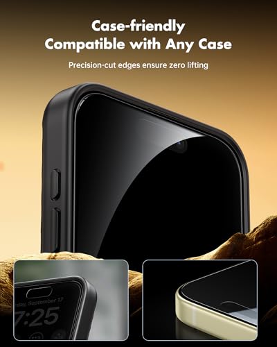 UNBREAKcable Privacy Screen Protector for iPhone 15 Plus, 2-Pack - size: iPhone 15 Plus
