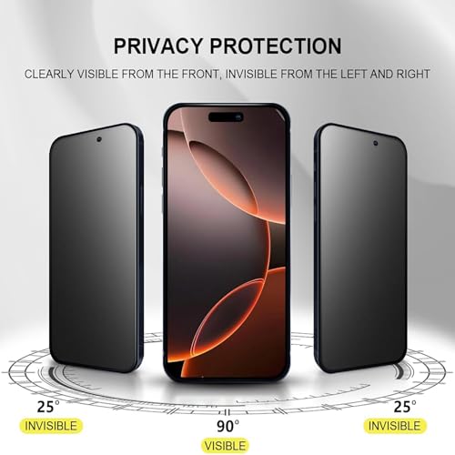 3 Pack Matte Privacy Screen Protector for iPhone 16 Plus 6.7 Inch - size: iPhone 16 Plus