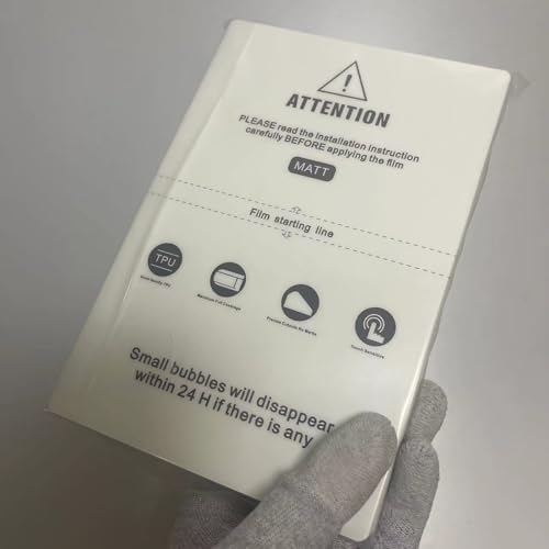 8-inch HD Matte Privacy Flexible Hydrogel Film Straight Curved Screen Protector Cut Machine Mobile Phone Protective Film (MATTE) - color: MATTE