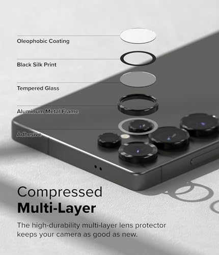 Ringke for Samsung Galaxy S25 Ultra Camera Lens Protector [2 Pack] - size: Galaxy S25 Ultra