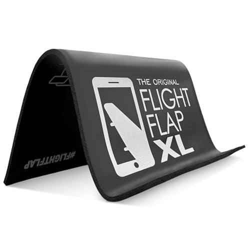 Flight Flap Airplane Phone Holder, Flexible Airplane Tablet Holder Travel - color: Black, size: XL