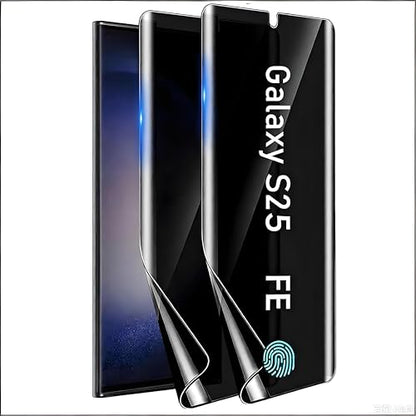 CYCFAIML【2 Pack for Samsung Galaxy S25 FE Privacy Screen Protector [Not Glass], Anti-Spy Flexible Film,Full Coverage，Sensitive Touch & Fingerprint Unlock, Anti-Scratch Shock-Resistant - size: S25 fe