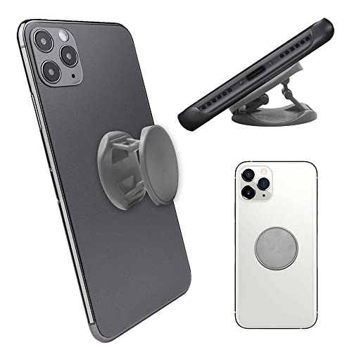 Phone Grip and Stand, Universal Expandable Phone Holder for Smartphones (Gray) - color: Gray
