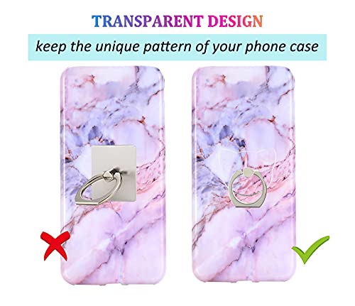 Transparent Cat Cell Phone Ring Holder Kickstand,360 Rotation Clear Cat Cell Phone Finger Ring Grip Stand for Phones,Pad