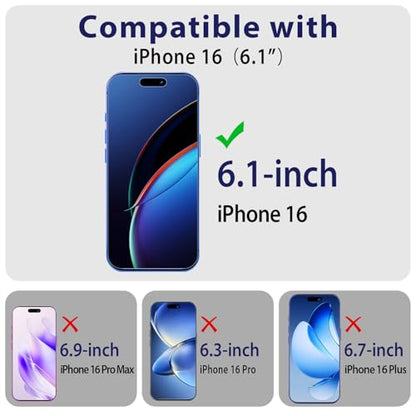 360 Degree Privacy Screen Protector for iPhone 16 6.1-Inch - size: iPhone 16