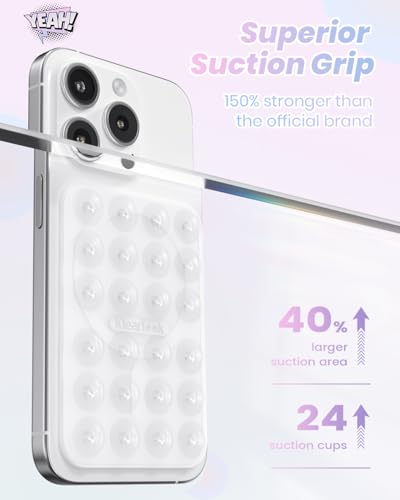 Klearlook Magnetic Suction Phone Mount for MagSafe Case, Transparent - color: Transparent
