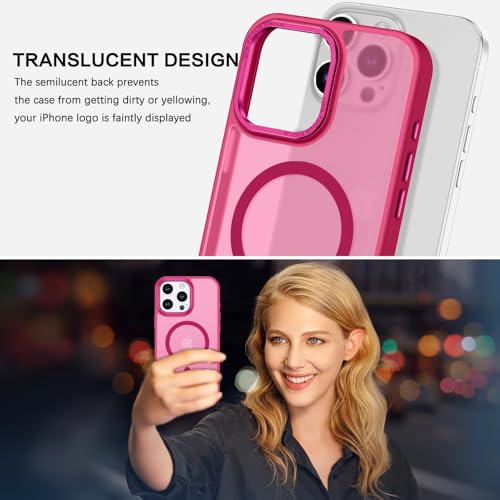 BENTOBEN Magnetic for iPhone 16 Pro Max Case,(Compatible with MagSafe) (Military Grade Drop Protection) Slim Translucent Matte Shockproof with Anti-Fingerprint Phone Case 6.9",Light Plum - color: Light Plum