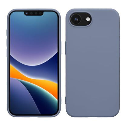 kwmobile Case Compatible with Apple iPhone 17e / iPhone 16e Case - Soft Slim Protective TPU Silicone Cover - Matte Lavender Grey - color: matte lavender grey