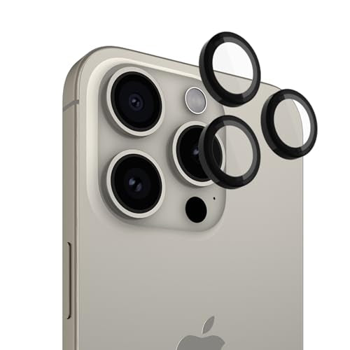 Pelican iPhone 15 Pro Max/iPhone 15 Pro Camera Lens Protector - Black - size: iPhone 15 Pro / iPhone 15 Pro Max