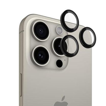 Pelican iPhone 15 Pro Max/iPhone 15 Pro Camera Lens Protector - Black - size: iPhone 15 Pro / iPhone 15 Pro Max