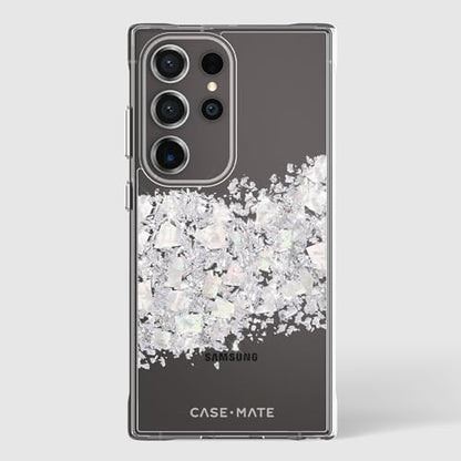 Case-Mate Samsung Galaxy S24 Ultra Case [6.8"] [12ft Drop Protection] [Wireless Charging] Touch of Pearl Phone Case for Samsung Galaxy S24 Ultra - Luxury Bling Glitter, Anti-Scratch, Shockproof, Slim - color: Touch of Pearl