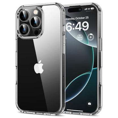 HOOMIL Case for iPhone 16 Pro Max 6.9-Inch, Non-Yellowing, Drop Protection, Anti-Scratch Transparent Hard Back Phone Cover - Crystal Clear - color: Clear, size: iPhone 16 Pro Max