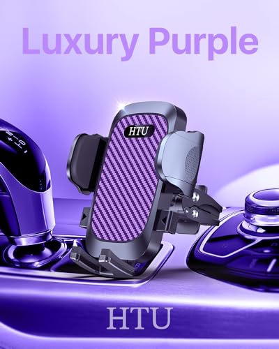 HTU 2026 Ultimate Best【True Military-Grade & Safety Cert】 Car Phone Holder - color: Purple