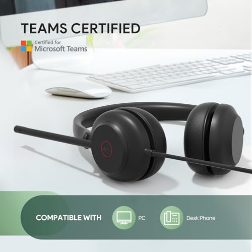 Yealink UH35 Wired Headset,USB-A,AI Noise Canceling Mic,Call Control,On-Ear (Pack of 2) - color: USB-A (Teams), size: Dual-Ear (Pack of 2)