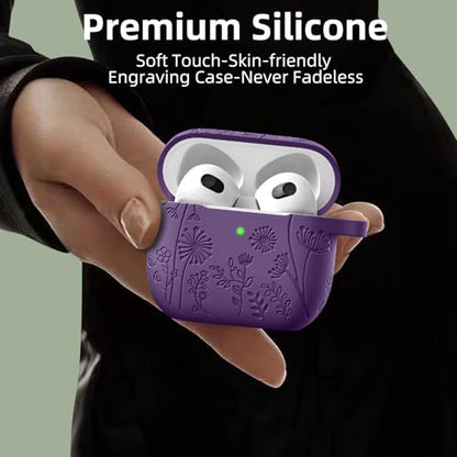 Lerobo for AirPods 5 AirPods 4 Case with Cleaner Kit & Keychain, Purple - color: A-Purple, size: AirPods 5&4