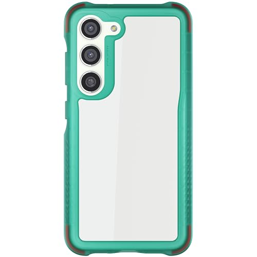 Ghostek Covert Galaxy S23 Phone Case Clear with Military Grade Shockproof Protection, Non-Slip Grip, Protective Silicone Cover Designed for 2023 Samsung Galaxy S23 (6.1") (Teal) - color: Teal [Limited], size: Galaxy S23