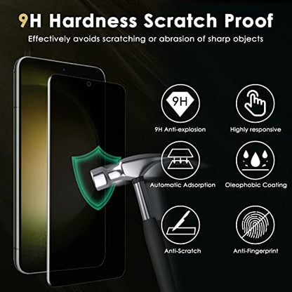 for Samsung Galaxy [S24 Plus] / [S25 Plus] Privacy Screen Protector Tempered Glass with Installation Frame [ 0.1S Fingerprint Unlock] Anti Spy Case Friendly for Samsung Galaxy [S24+] / [S25+] - size: S24 Plus/S25 Plus
