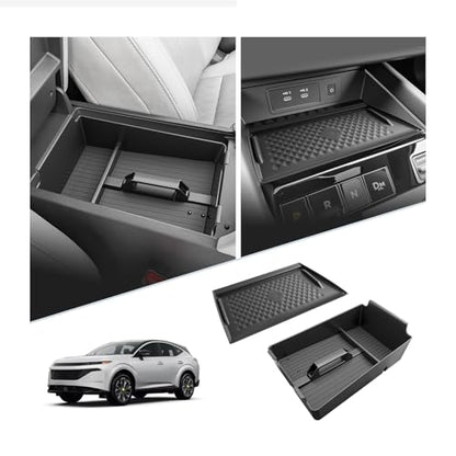 SKTU 2Pack for 2025-2027 Nissan Murano Center Console Organizer Durable - color: 2025-2027 Murano Mat&Center Console Organizer