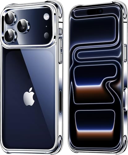 Mkeke Compatible with iPhone 17 Pro Case Clear [Not-Yellowing] [Military-Grade Drop Protection] Shockproof Protective Phone Bumper 6.3 inch 2025 - size: for iPhone 17 pro 6.3"
