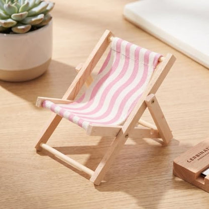 ibasenice 2 Pack Beach Chair Phone Holder, Mini Desktop Phone Stand