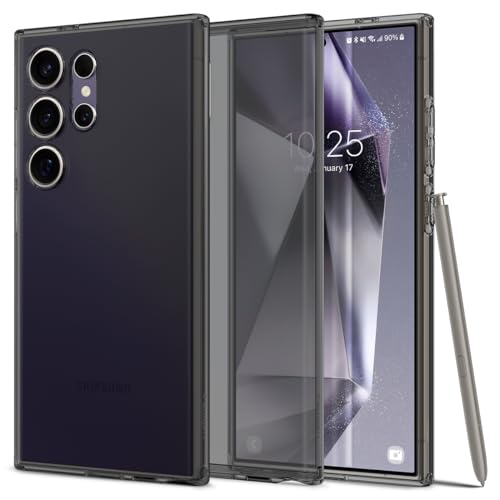 Spigen Liquid Crystal for Galaxy S24 Ultra Case, Space Crystal | Anti-Yellowing Resin, Air Cushion Technology, Raised Camera Protection, Wireless Charging, Screen Protector Compatible - color: Space Crystal, size: 6.8in (Galaxy S24 Ultra)