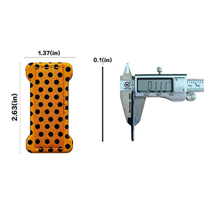 Phone Grip Holder for Hand, Universal Finger Strap Phone Holder, Finger Selfie Grip Compatible with Most Smartphones (Black Polka Dots) -2Pack - color: Black Polka dots