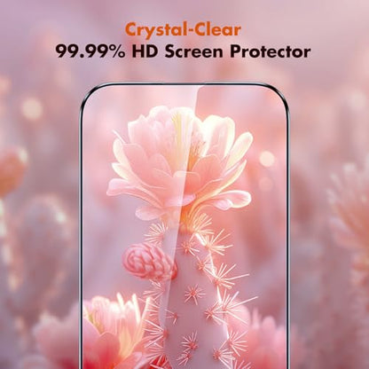 UNBREAKcable for iPhone 17e Screen Protector, 3-Pack Shatterproof Tempered Glass [Easy Installation Frame] [99.99% HD Clear] [9H Hardness] [Case Friendly] [Bubble Free] for Apple iPhone 17e 6.1 inch - size: iPhone 17e