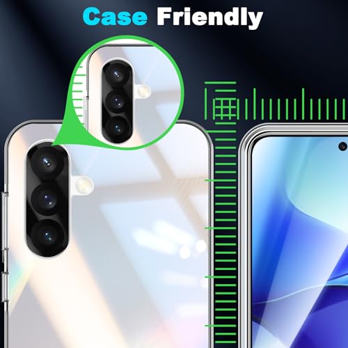 LYWHL 3+2 Pack for Samsung Galaxy A37/A57 Tempered Glass Screen Protector - size: Samsung Galaxy A37/A57