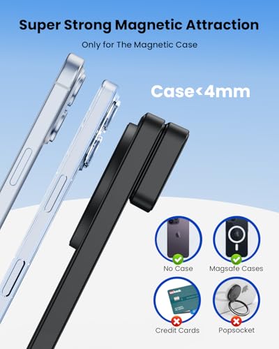 Magnetic Wireless Charging Station for Apple: Upgraded QI2 Certified 15W 3-in-1 Magsafe Wireless Charger Stand, Foldable Travel Fast Charger for iPhone 17 16 15 14 13 12 Series, Apple Watch, AirPods - color: Pure Black