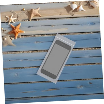 FRCOLOR 50pcs Waterproof Cell Phone Pouch with Touchscreen Function for Outdoor Sports and Beach Use, Disposable Mobile Phone Bag 9x19cm Sealed Dustproof Protection Transparent