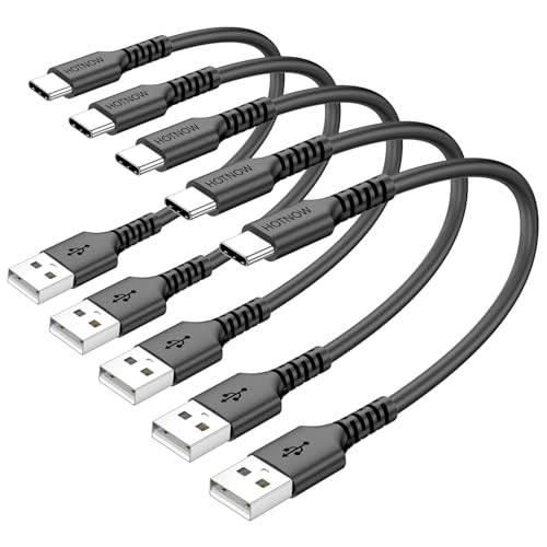 Short USB C Cable 1.5ft / 18 inch 5Pack, USB to USB C Cable Fast Charging - color: Black, size: 1.5FT