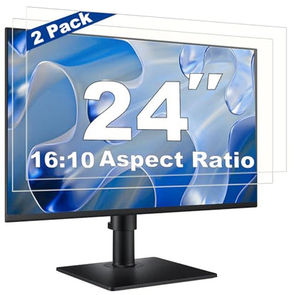 2 Pack 24 Inch Computer Screen Protector Anti Glare Blue Light Blocker - size: 24 Inch(Diagonal)-16:10 Aspect Ratio