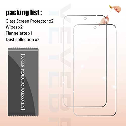Galaxy A54 5G Screen Protector, [2 Pack] HD-Clear Tempered Glass Screen Protector [3D Touch][Bubble-Free][Anti-Scratch][Case-Friendly] Screen Protector Glass For Samsung Galaxy A54 - size: Galaxy A54 5G