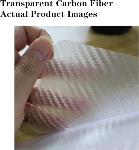 2 Pack Back Screen Protector Compatible with iPhone Air - color: Transparent Carbon Fiber