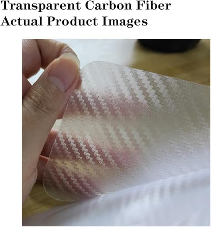 2 Pack Back Screen Protector Compatible with iPhone Air - color: Transparent Carbon Fiber