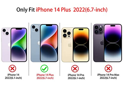 NITITOP Compatible with iPhone 14 Plus Case Clear Cute Bow Ribbon Love Heart Pattern for Women Girls Bowknot Full Camera Lens Soft TPU Slim Shockproof Protective Cover - Black - color: Black, size: iPhone 14 Plus