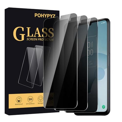 3 Pack Privacy Screen Protector for TCL 40 XL，Anti-Spy Tempered Glass Film, Anti-Scratch, 9H Hardness，Compatible phone cases，High definition
