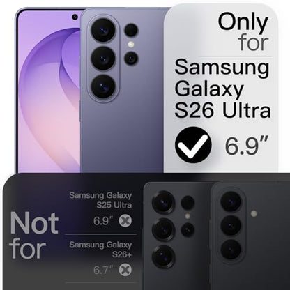 JETech Magnetic Slim Case for Samsung Galaxy S26 Ultra, Heron Purple | Compatible with MagSafe, Anti-Slip Grip, Full Camera Lens Protection, Ultra-Thin Lightweight, Matte Finish Phone Cover - color: Heron Purple, size: Galaxy S26 Ultra