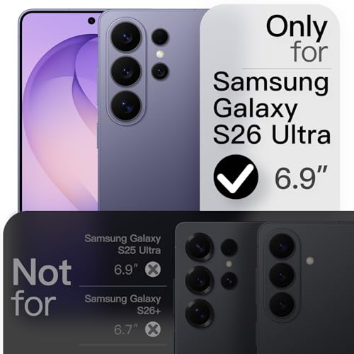 JETech Magnetic Slim Case for Samsung Galaxy S26 Ultra, Heron Purple | Compatible with MagSafe, Anti-Slip Grip, Full Camera Lens Protection, Ultra-Thin Lightweight, Matte Finish Phone Cover - color: Heron Purple, size: Galaxy S26 Ultra