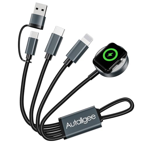 Travel Essentials for Apple Watch Charger/L Charger/USB C Charger-0.7FT