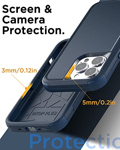 AICase for iPhone 13 Pro Max/iPhone 12 pro max Case,Heavy Duty Protective Phone Case Military Full Body Protection Shockproof/Dustproof/Drop Proof Rugged Durable-Sea Blue - color: Sea blue