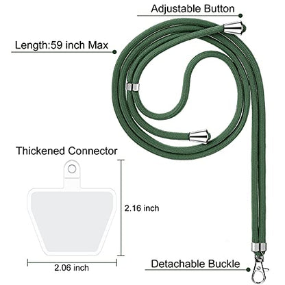 Weewooday 4 Pcs Phone Lanyard Crossbody Phone Strap, Vibrant Color Series - color: Vibrant Color Series