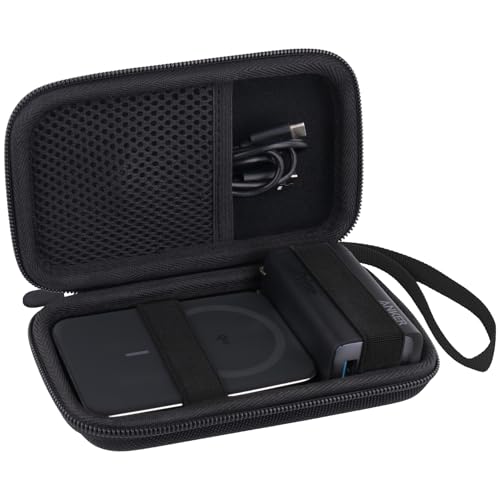 co2CREA Hard Travel Case for Anker 5,000mAh Ultra-Slim/10,000mAh Power Bank | Compatible with Anker Nano A1665 A1664 Slim MagGo Magnetic Charger, Protective Carrying Storage Bag
