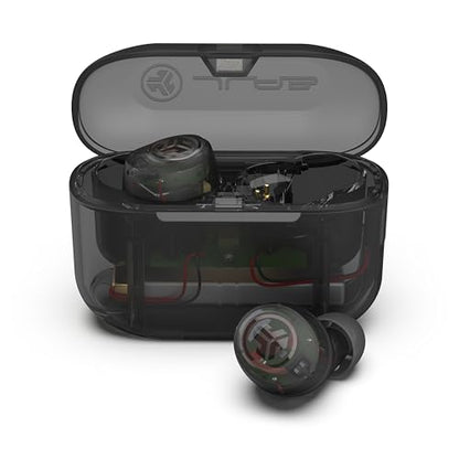 JLab Go Air Pop+ Earbuds, Dual Connect, EQ3 Sound, Clear - color: Clear, style: Matte