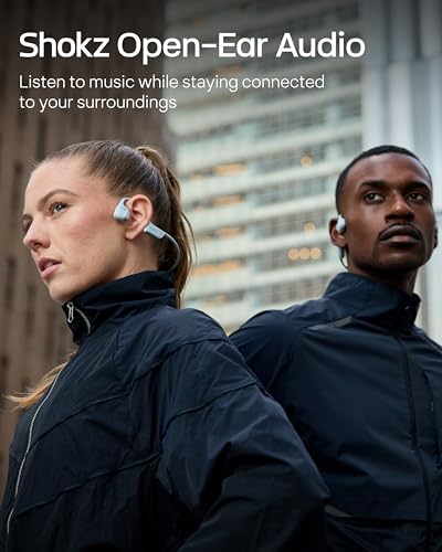 SHOKZ OpenRun Pro 2 Bone Conduction Bluetooth Sport Headphones, Silver - color: Silver, size: Standard